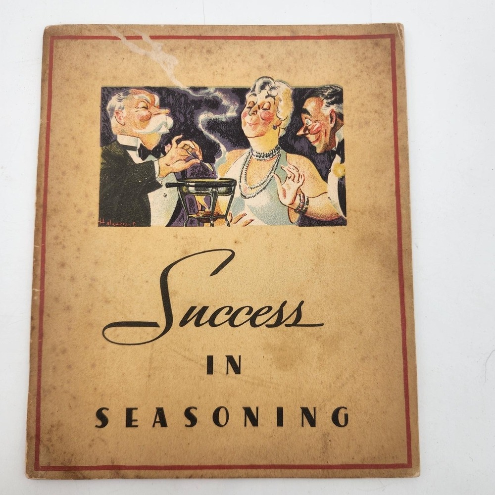 Vintage 1936 Lea & Perrins Success in Seasoning Recipe Booklet Cookbook 48 Pages